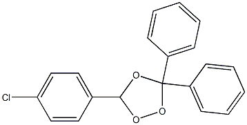 3-(4-Chlorophenyl)-5,5-diphenyl-1,2,4-trioxolane Struktur