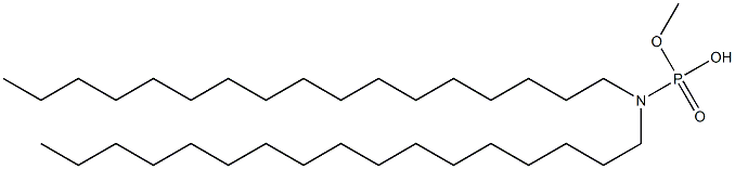 N,N-Diheptadecylamidophosphoric acid hydrogen methyl ester Struktur