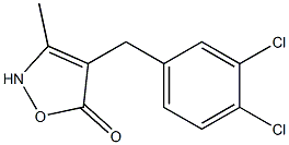 4-(3,4-Dichlorobenzyl)-3-methylisoxazol-5(2H)-one Struktur