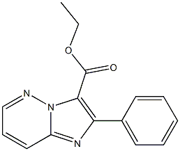 2-Phenylimidazo[1,2-b]pyridazine-3-carboxylic acid ethyl ester Struktur