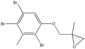 2,4,5-Tribromo-3-methylphenyl 2-methylglycidyl ether Struktur