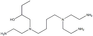 1-[N-(2-Aminoethyl)-N-[4-[bis(2-aminoethyl)amino]butyl]amino]-2-butanol Struktur