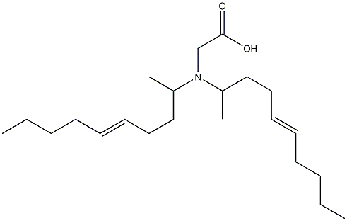 N,N-Di(5-decen-2-yl)glycine Struktur