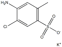 4-Amino-3-chloro-6-methylbenzenesulfonic acid potassium salt Struktur