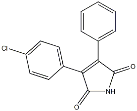 2-(4-Chlorophenyl)-3-phenylmaleimide Struktur