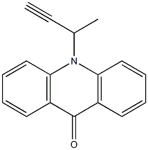 10-(1-Methyl-2-propynyl)-9(10H)-acridinone Struktur