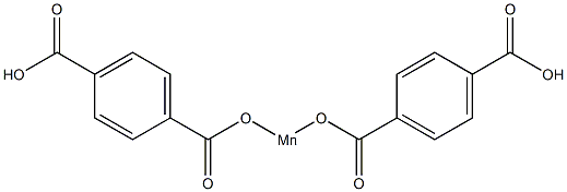 Bis(4-carboxyphenylcarbonyloxy)manganese(II) Struktur