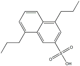 4,8-Dipropyl-2-naphthalenesulfonic acid Struktur