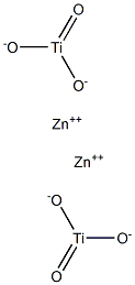 Titanic acid dizinc salt Struktur