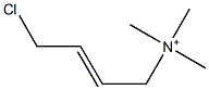 4-Chloro-N,N,N-trimethyl-2-buten-1-aminium Struktur