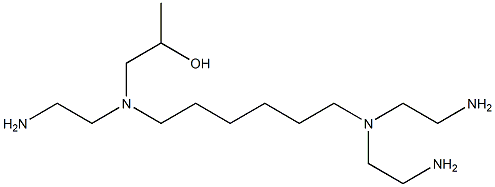 1-[N-(2-Aminoethyl)-N-[6-[bis(2-aminoethyl)amino]hexyl]amino]-2-propanol Struktur