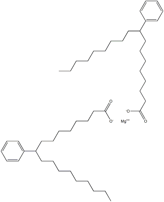 Bis(9-phenylstearic acid)magnesium salt Struktur