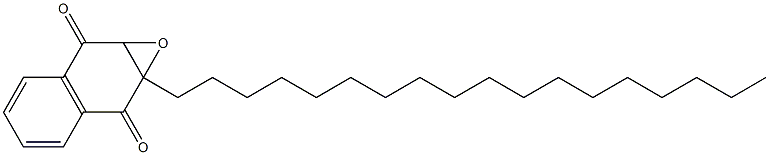 7a-Octadecyl-1a,7a-dihydronaphth[2,3-b]oxirene-2,7-dione Struktur