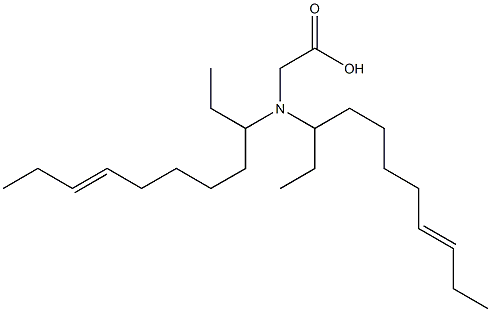 N,N-Di(8-undecen-3-yl)aminoacetic acid Struktur