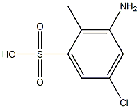 3-Amino-5-chloro-2-methylbenzenesulfonic acid Struktur