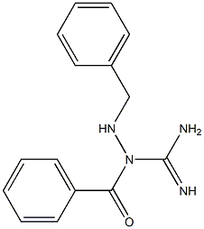 1-Benzylamino-1-benzoylguanidine Struktur