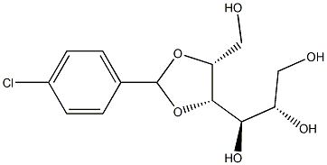 4-O,5-O-(4-Chlorobenzylidene)-D-glucitol Struktur