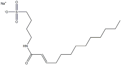 4-(2-Tridecenoylamino)-1-butanesulfonic acid sodium salt Struktur