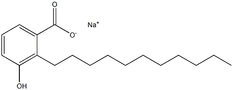 2-Undecyl-3-hydroxybenzoic acid sodium salt Struktur