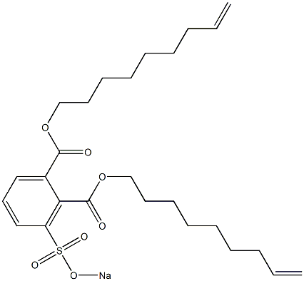 3-(Sodiosulfo)phthalic acid di(8-nonenyl) ester Struktur