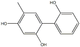 5-Methyl-1,1'-biphenyl-2,2',4-triol Struktur