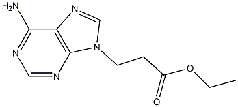 3-(6-Amino-9H-purine-9-yl)propanoic acid ethyl ester Struktur