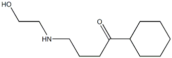 1-Cyclohexyl-4-[(2-hydroxyethyl)amino]-1-butanone Struktur