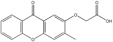 (9-Oxo-3-methyl-9H-xanthen-2-yloxy)acetic acid Struktur