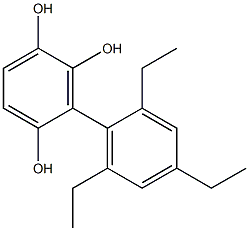 3-(2,4,6-Triethylphenyl)benzene-1,2,4-triol Struktur