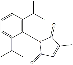 2,5-Dihydro-1-(2,6-diisopropylphenyl)-3-methyl-1H-pyrrole-2,5-dione Struktur