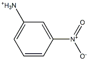 3-Nitrobenzenaminium Struktur