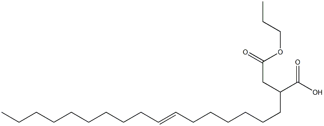 2-(7-Heptadecenyl)succinic acid 1-hydrogen 4-propyl ester Struktur