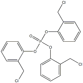 Phosphoric acid tris[o-(chloromethyl)phenyl] ester Struktur