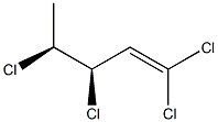 (3R,4S)-1,1,3,4-Tetrachloro-1-pentene Struktur