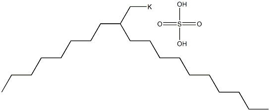 Sulfuric acid 2-octyldodecyl=potassium salt Struktur