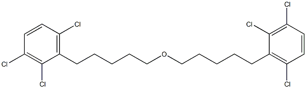 2,3,6-Trichlorophenylpentyl ether Struktur