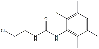 1-(2-Chloroethyl)-3-(2,3,5,6-tetramethylphenyl)urea Struktur