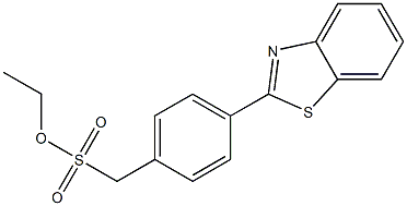 4-(2-Benzothiazolyl)benzenemethanesulfonic acid ethyl ester Struktur