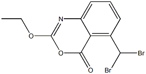 2-Ethoxy-5-dibromomethyl-4H-3,1-benzoxazin-4-one Struktur