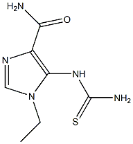 1-Ethyl-5-thioureido-1H-imidazole-4-carboxamide Struktur