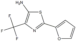 2-(2-Furyl)-4-(trifluoromethyl)-5-aminothiazole Struktur