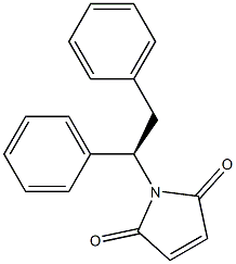 (+)-N-[(R)-1,2-Diphenylethyl]maleimide Struktur