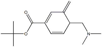 4-Dimethylaminomethyl-3-methylene-1,5-cyclohexadiene-1-carboxylic acid tert-butyl ester Struktur