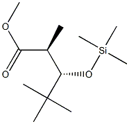 (2S,3S)-2,4,4-Trimethyl-3-trimethylsiloxypentanoic acid methyl ester Struktur