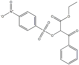 2-[(4-Nitrophenyl)sulfonyloxy]-3-oxo-3-(phenyl)propionic acid ethyl ester Struktur