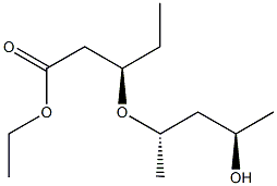 (R)-3-[(1S,3R)-1-Methyl-3-hydroxybutoxy]pentanoic acid ethyl ester Struktur