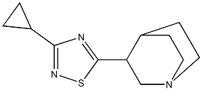 5-(1-Azabicyclo[2.2.2]octan-3-yl)-3-cyclopropyl-1,2,4-thiadiazole Struktur