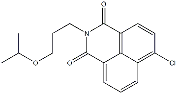 4-Chloro-N-(3-isopropoxypropyl)-1,8-naphthalenedicarboximide Struktur