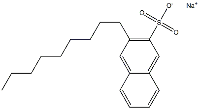 3-Nonyl-2-naphthalenesulfonic acid sodium salt Struktur