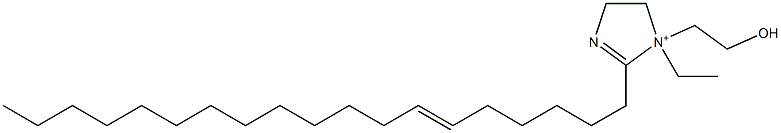 1-Ethyl-1-(2-hydroxyethyl)-2-(6-nonadecenyl)-2-imidazoline-1-ium Struktur